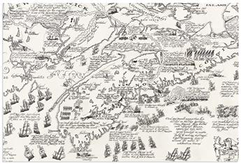 (PICTORIAL MAPS -- MANUSCRIPT.) Peter Reynolds Furse. The Maritime Provinces of Canada.